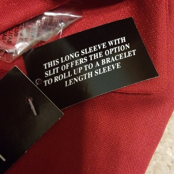 LE Suit Petite Crimson Crepe  2 Piece Skirt  And Blazer Suit - Picture 8 of 17